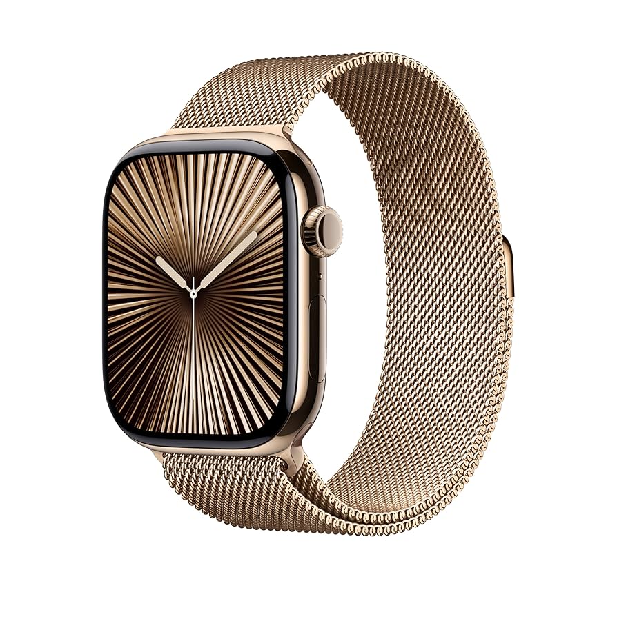 Apple Watch Band Stainless Steel Milanese Loop (46MM / S/M) Gold