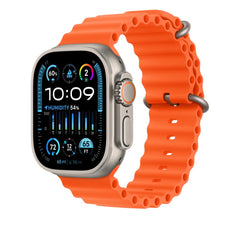 Apple Watch Ocean Band (49MM / One Size) Orange and Ice Blue