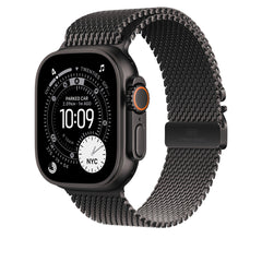 Apple Watch Band Titanium Milanese Loop (49MM / M) Natural and Black