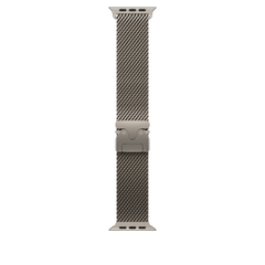 Apple Watch Band Titanium Milanese Loop (49MM / M) Natural and Black