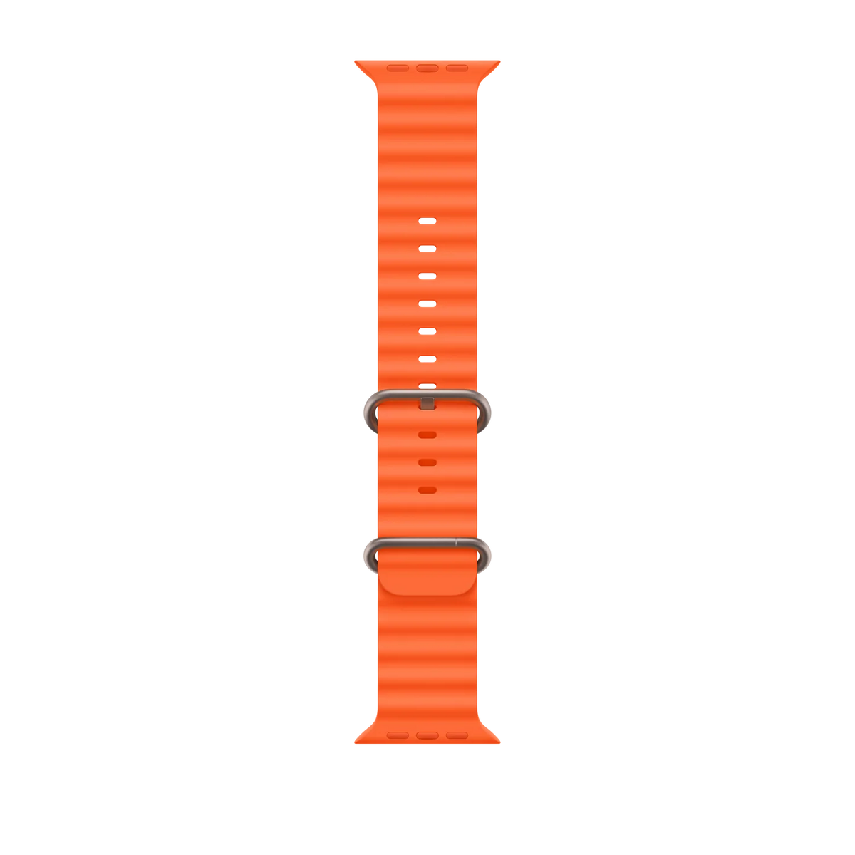 Apple Watch Ocean Band (49MM / One Size) Orange and Ice Blue