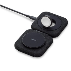 Belkin 15W 2-in-1 Magnetic Travel Pad (WIZ026, Black)