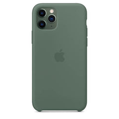 Silicone Case 11 Pro Max Pine Green and Sand Pink